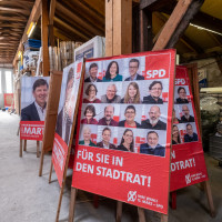 beklebte Plakatständer